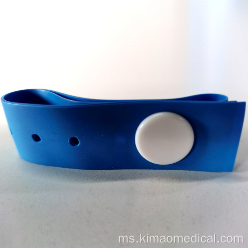 Blue One-Time Gunakan Button Lubang Tourniquet 25 * 450 * 0.635mm